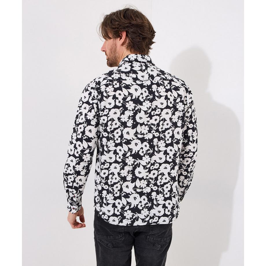 Joe Browns Monochromes Langarmhemd mit Blumenmuster  
