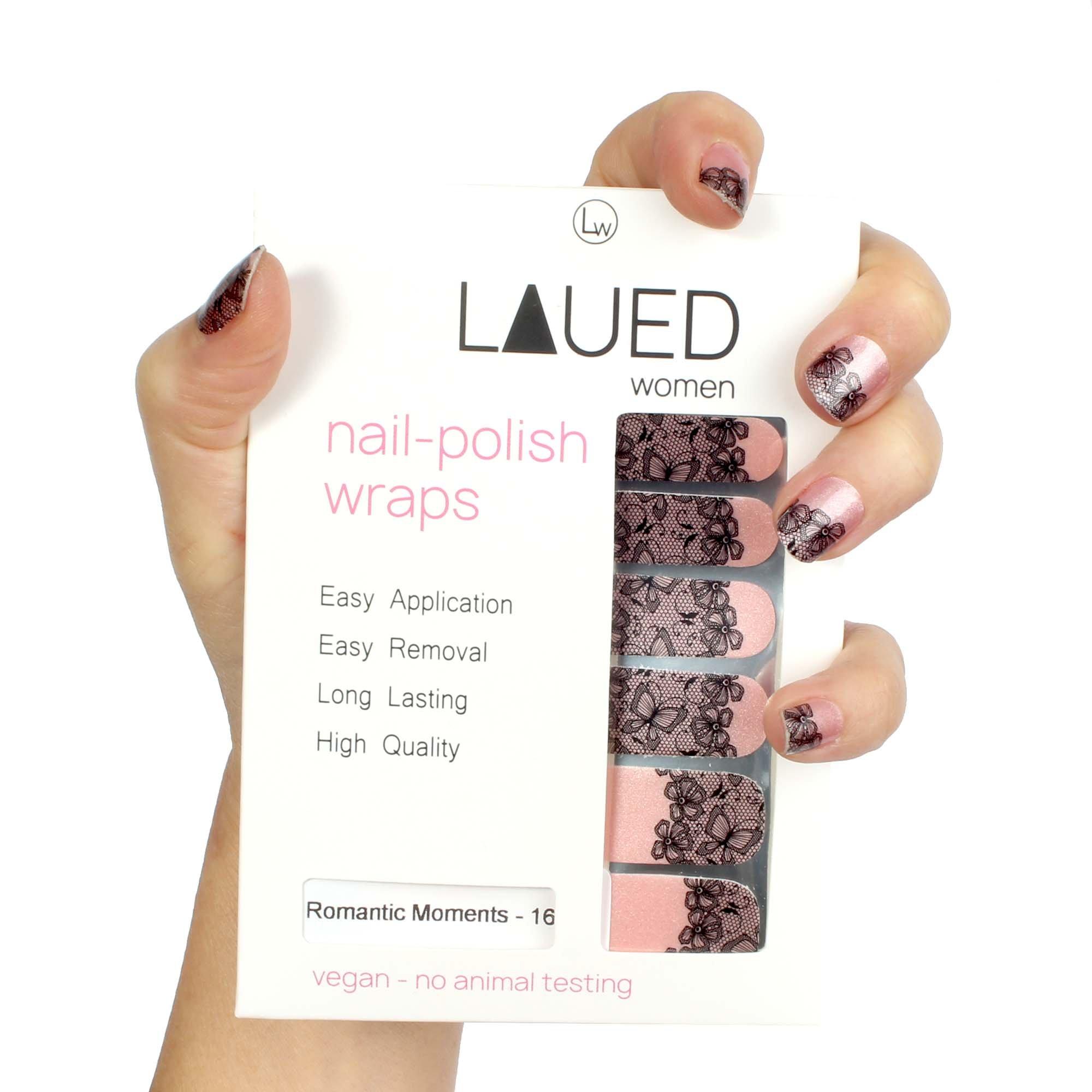 Image of Vegane Nagelfolien Textile Fusion Romantic Moments Unisex Romantic Moments ONE SIZE