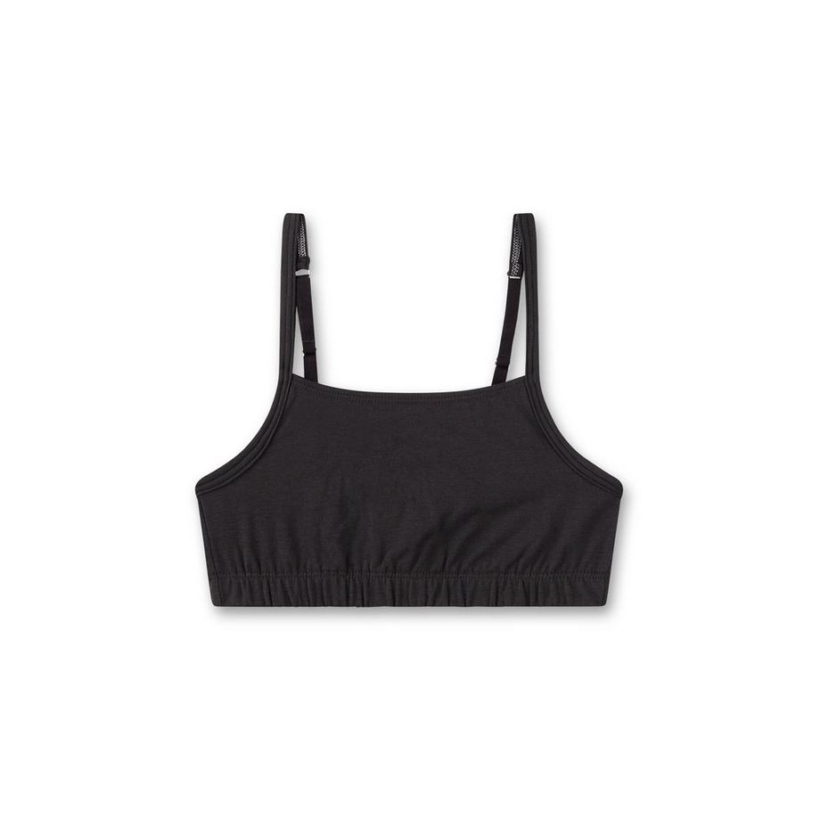 Sanetta  Mädchen-Bustier (Doppelpack) black & pink 