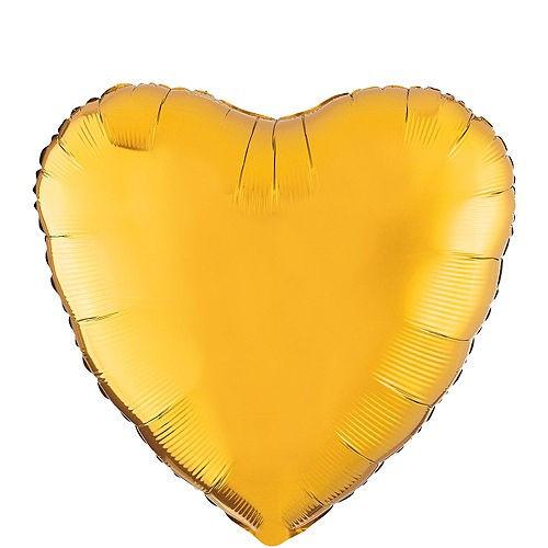 Image of Herz Folienluftballon Gold