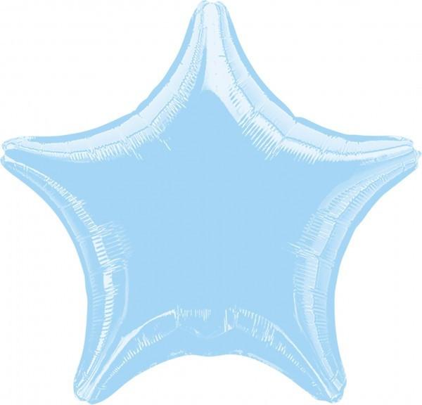 Image of Stern Folienluftballon Hellblau