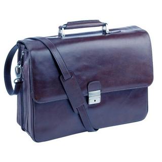 Dermata Lederwaren Porte-documents 42cm Cuir Pleine Fleur Tanné Végétal  