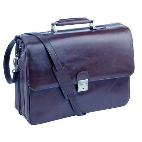 Dermata Lederwaren Porte-documents 42cm Cuir Pleine Fleur Tanné Végétal  