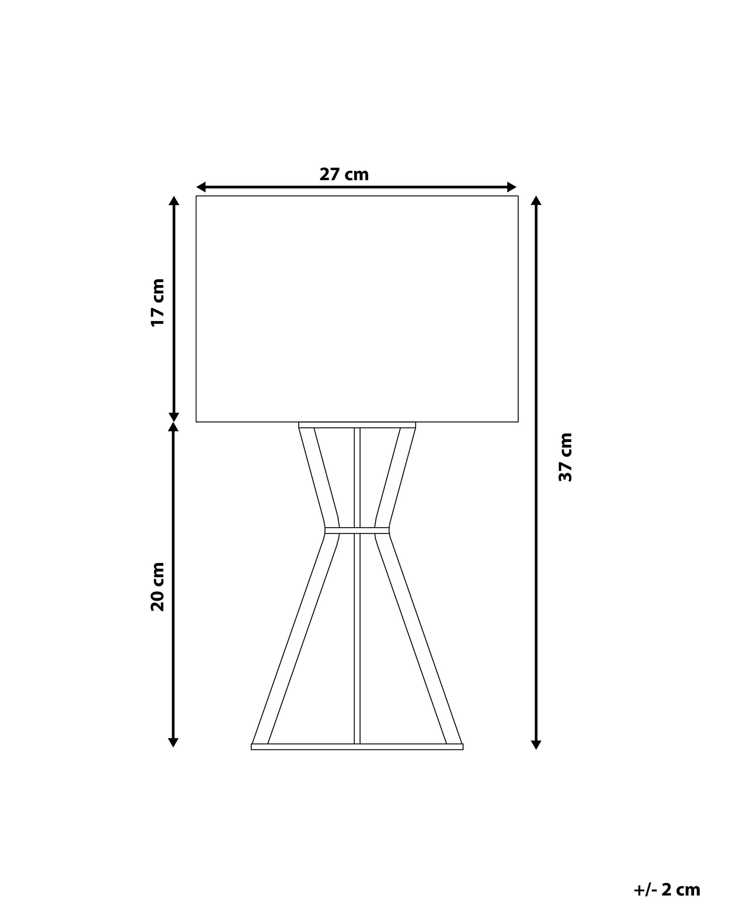 Beliani Lampada da tavolo en Legno compensato Boho CARRION  