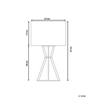 Beliani Lampada da tavolo en Legno compensato Boho CARRION  