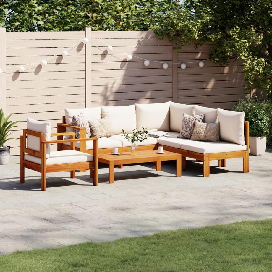 VidaXL set salotto da giardino Legno  