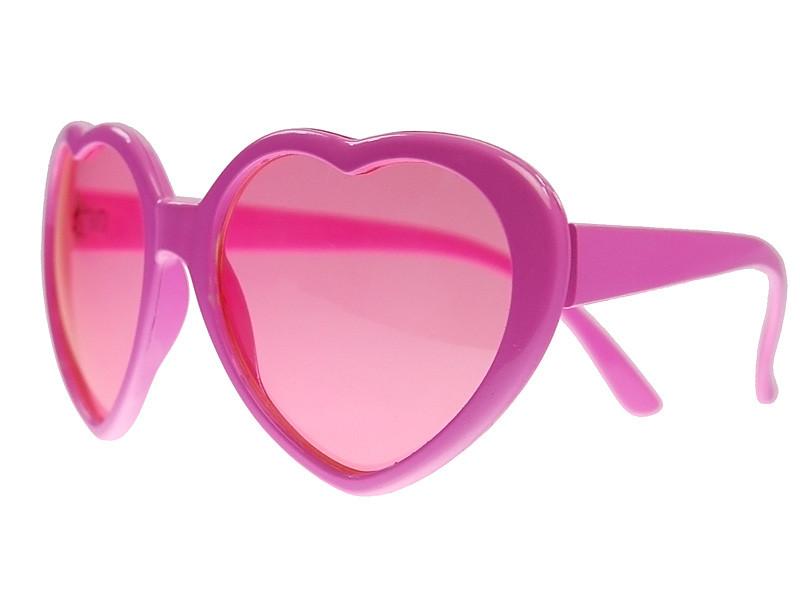 PartyDeco  PartyDeco Lunettes Coeurs, rose 