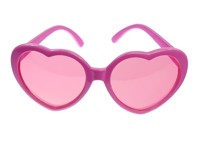 PartyDeco  PartyDeco Lunettes Coeurs, rose 