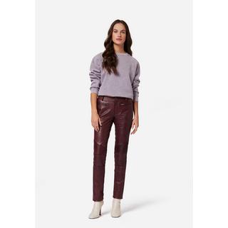 RICANO  Pantaloni in pelle da donna Donna, con elementi da biker 