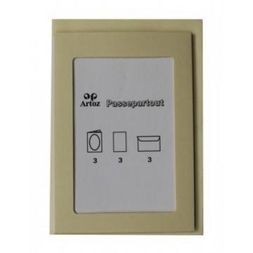 ARTOZ Papier 1001 Passepartout A6, 3 Blatt