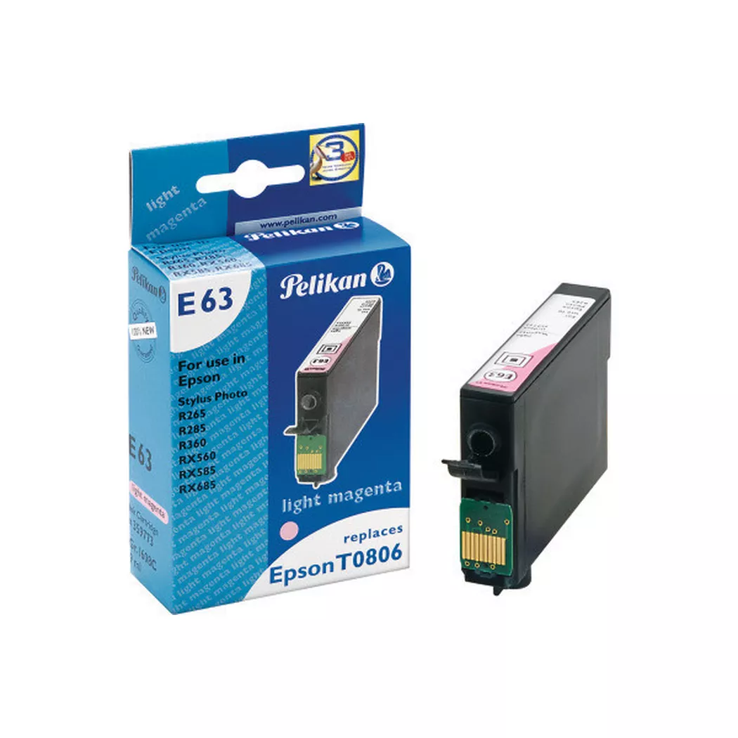 Pelikan – Tintenpatrone light magenta T080640PEL zu Epson Stylus R265 9ml, One Size