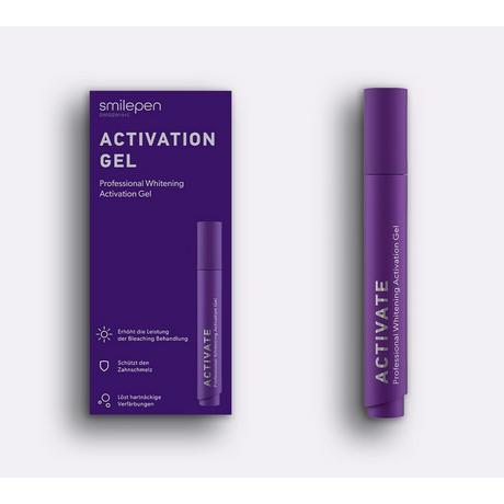 Smilepen  Gel di attivazione Smilepen - Contro le macchie ostinate - Protegge lo smalto - Facile applicazione 