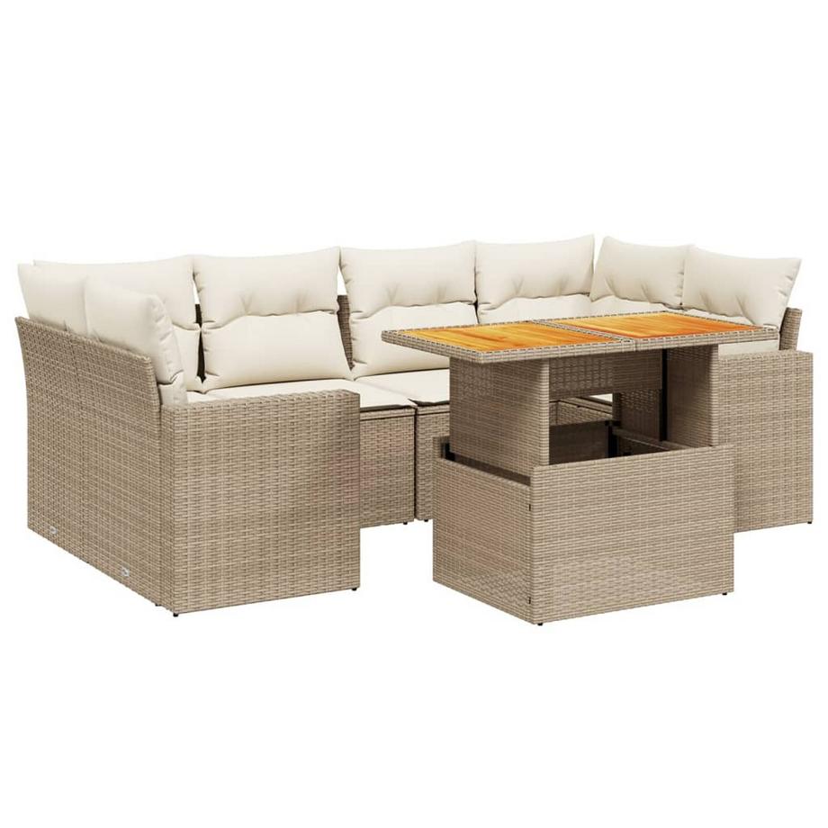 set divano da giardino Polirattan