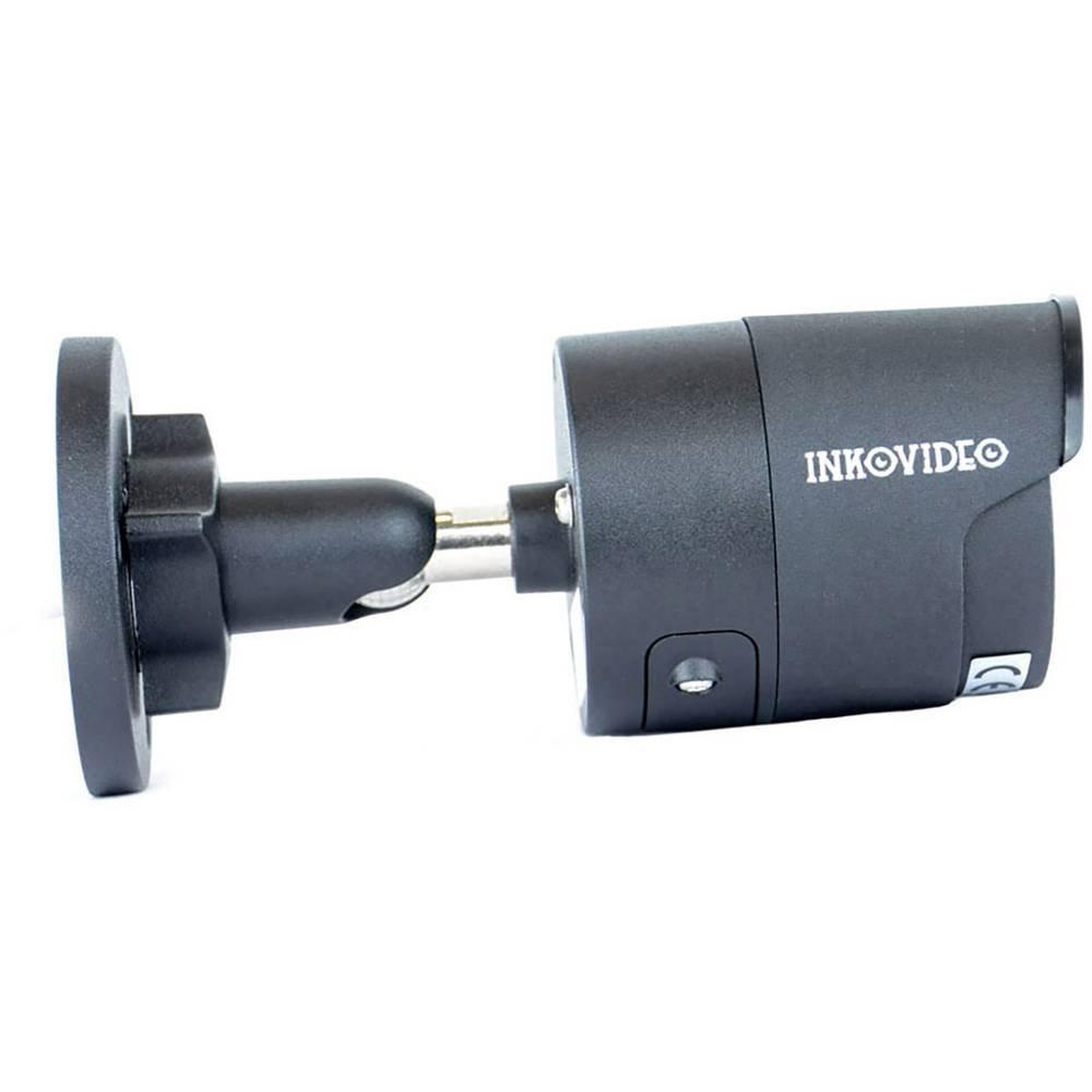 Inkovideo  Inkovideo LAN IP-Bullet-Kamera 3840 x 2160 Pixel Aussenbereich, Innenbereich 