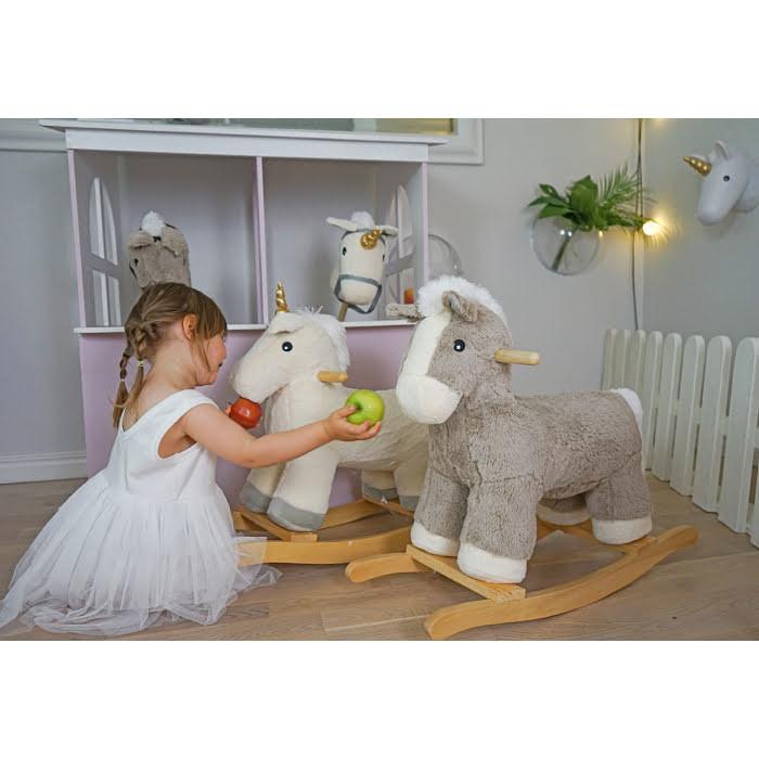 JaBaDaBaDo  JaBaDaBaDo Plush rocker horse Animale cavalcabile 