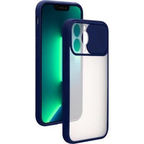 BigBen Connected  iPhone 13 Pro Coque Slide Contour Connected Bleu pour iPhone 13 Pro 