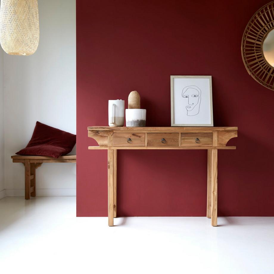 Tikamoon Console en teck massif recyclé Junie  