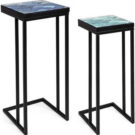 mutoni Table d'appoint Reef K02 (lot de 2)  