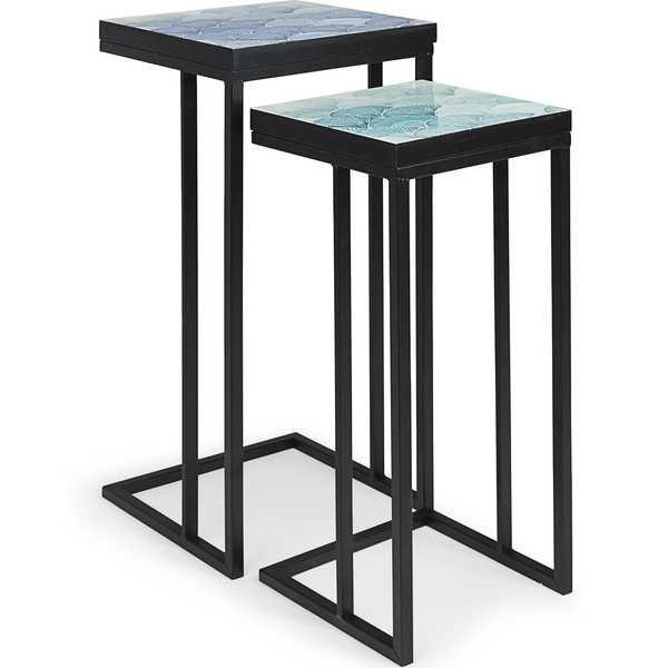 mutoni Table d'appoint Reef K02 (lot de 2)  