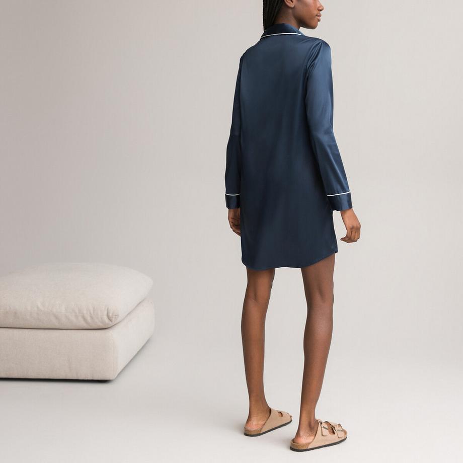 La Redoute Collections Camicia da notte a maniche lunghe  