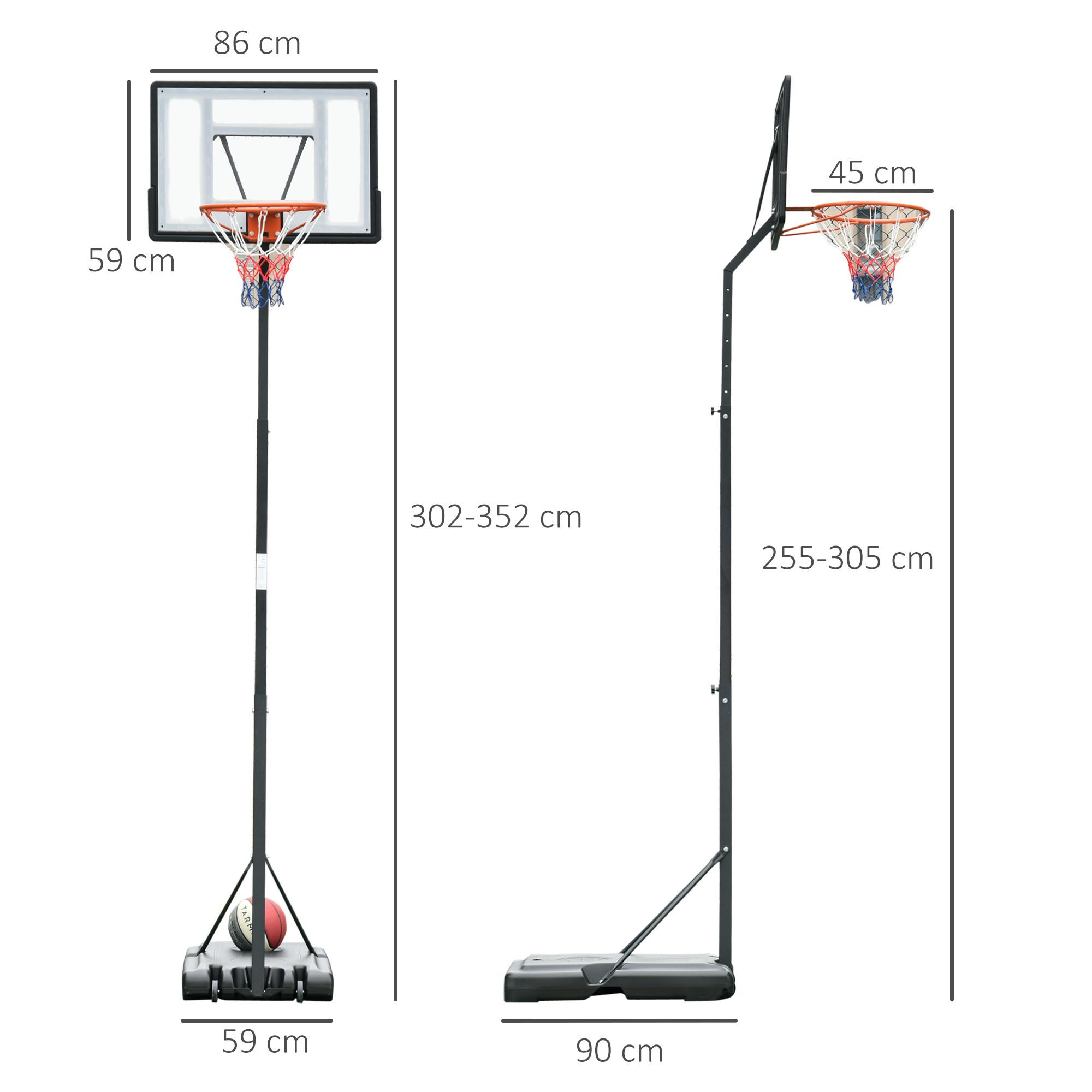 HOMCOM  Support de basket 