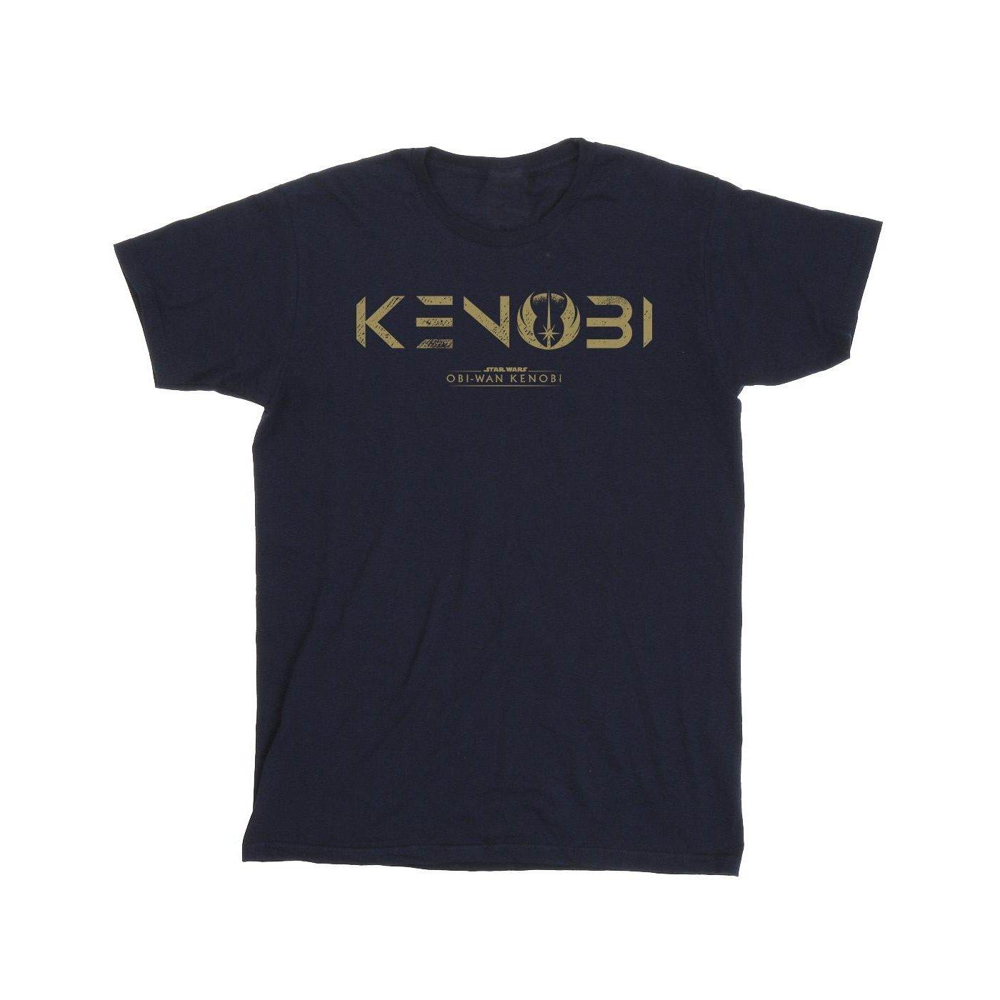 Image of Obiwan Kenobi Logo Tshirt Mädchen Marine 104