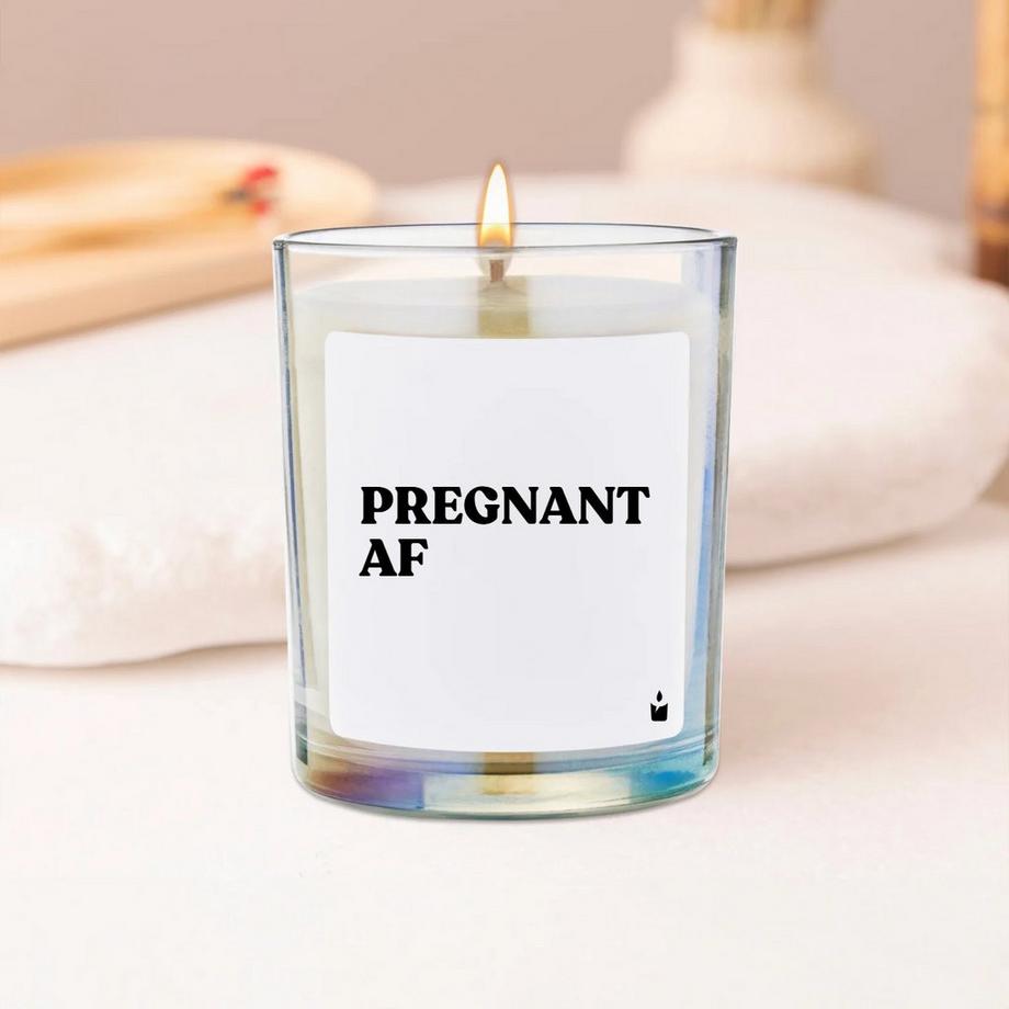 CandleHand Duftkerze Woody Pregnant AF  