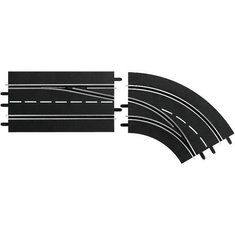 Carrera  Digital 124 Spurwechselkurve Rechts aussen (2Teile) 