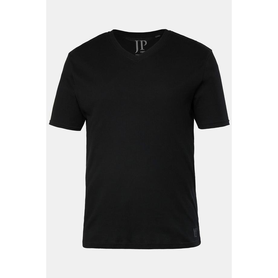 JP1880 Maillot de corps en jersey côtelé col en V  