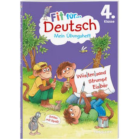 Fit für Deutsch 4. Klasse. Mein Übungsheft Gramowski, Kirstin; Wandrey, Guido (Illustrationen) Gebundene Ausgabe 