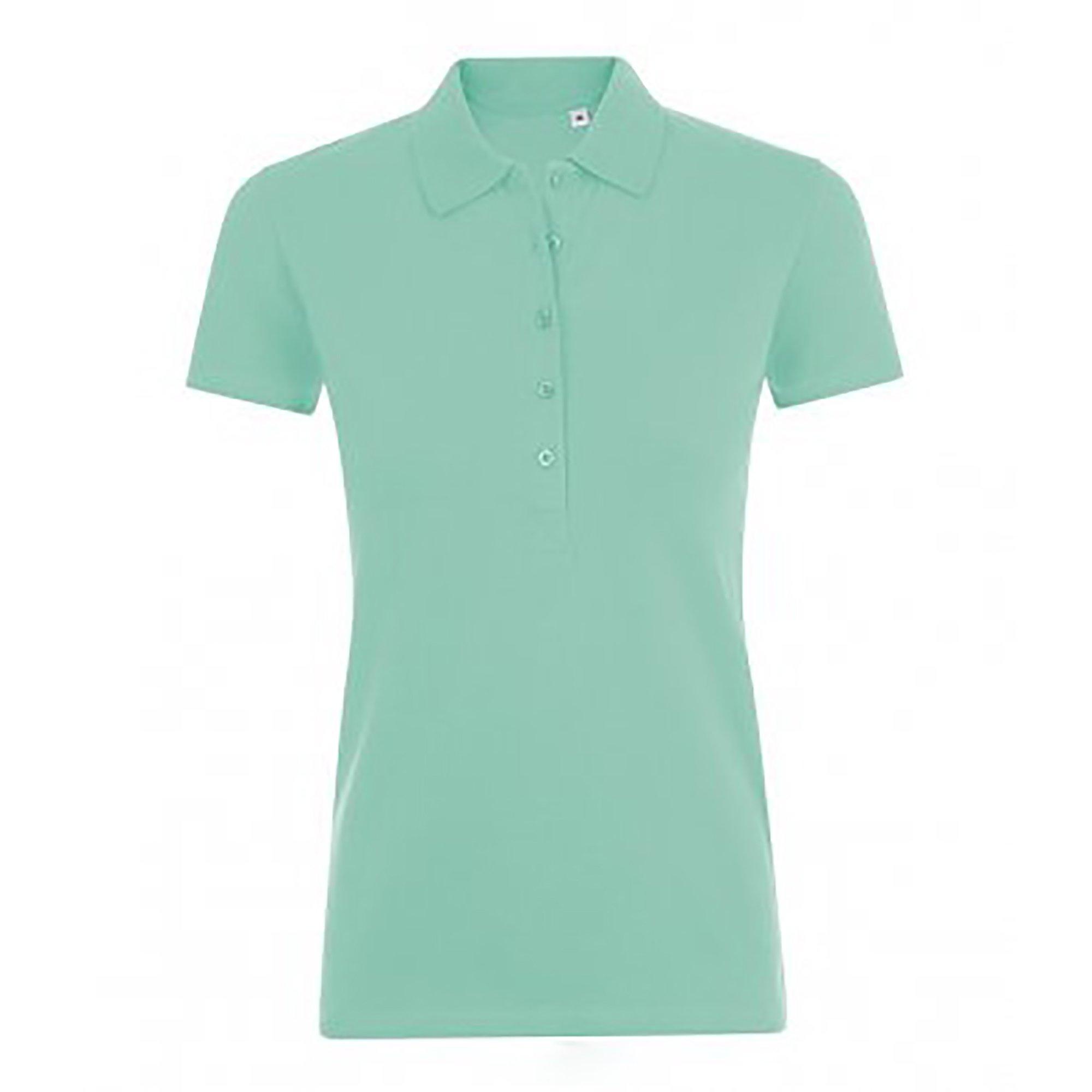 Image of Phoenix Kurzarm Pique Polo Shirt Damen Mint S