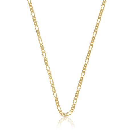 MUAU Schmuck  Collier Figaro Gelbgold 585, 2.3mm, 38cm 