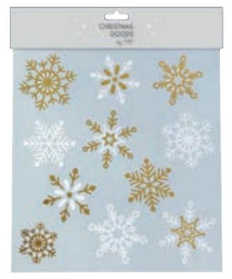 INGES CHRISTMAS DECOR  Inge‘s Christmas Decor 700000614 sticker decorativi Plastica Oro, Bianco 24 pz 