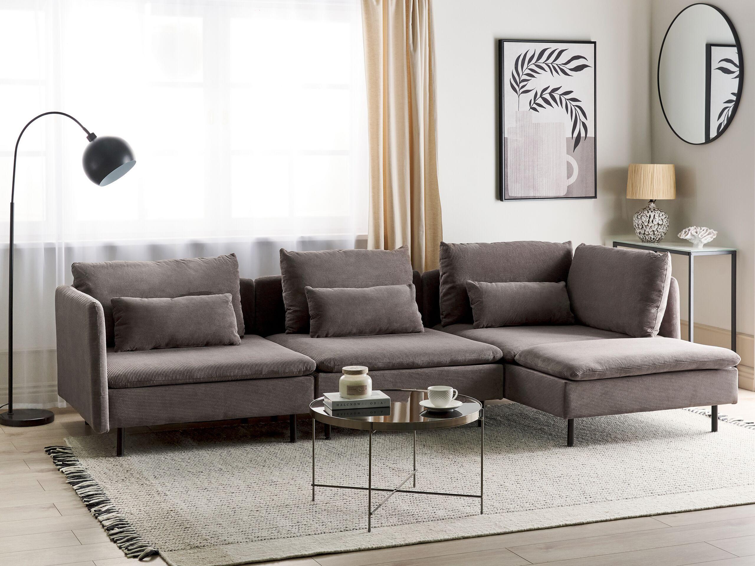 Beliani Modulsofa aus Cord Modern EGERIS  