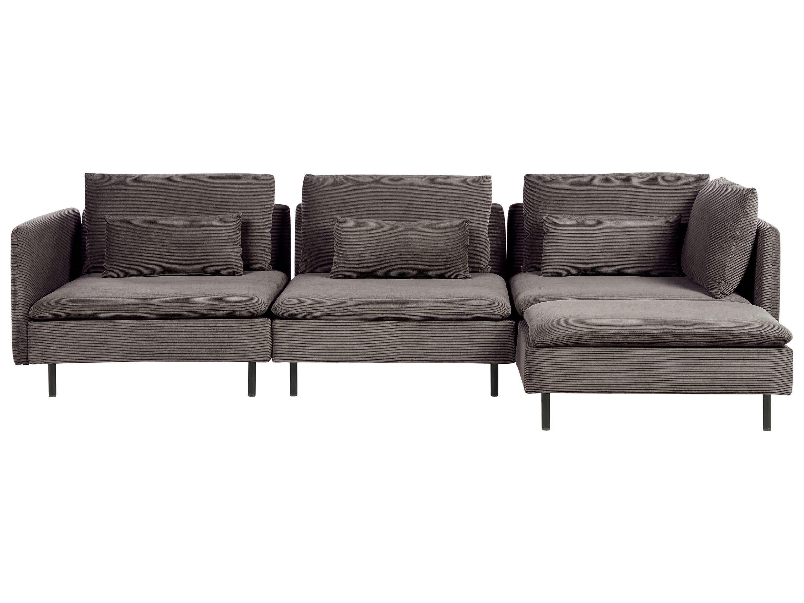 Beliani Modulsofa aus Cord Modern EGERIS  