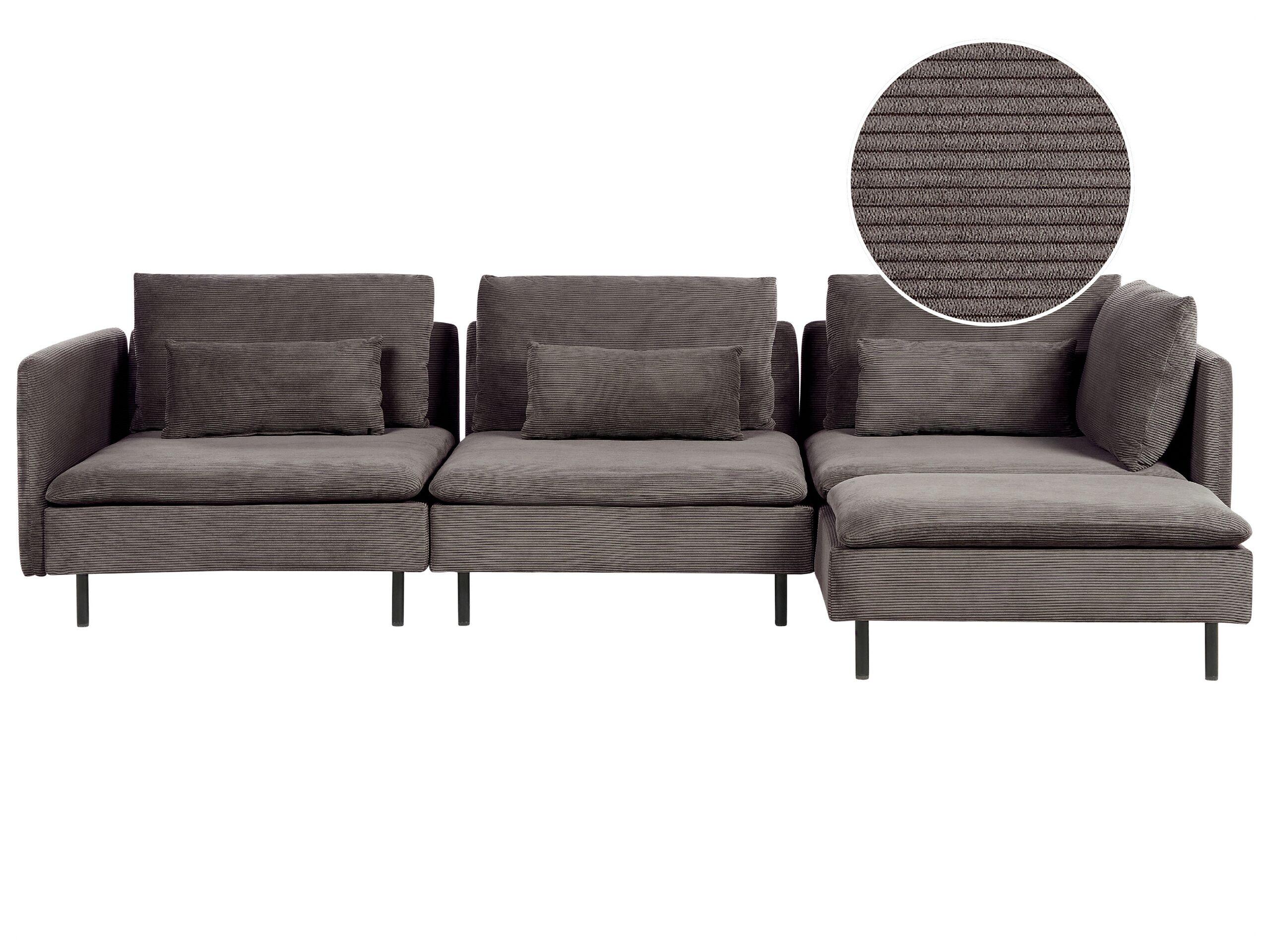 Beliani Modulsofa aus Cord Modern EGERIS  