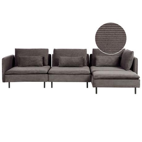 Beliani Modulsofa aus Cord Modern EGERIS  