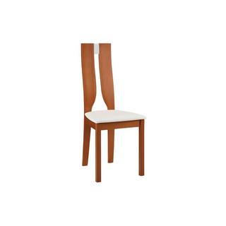 Vente-unique Lot de 2 chaises SILVIA Hêtre massif Merisier  