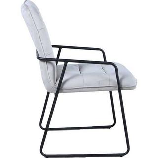 mutoni Fauteuil velours gris clair (lot de 2)  