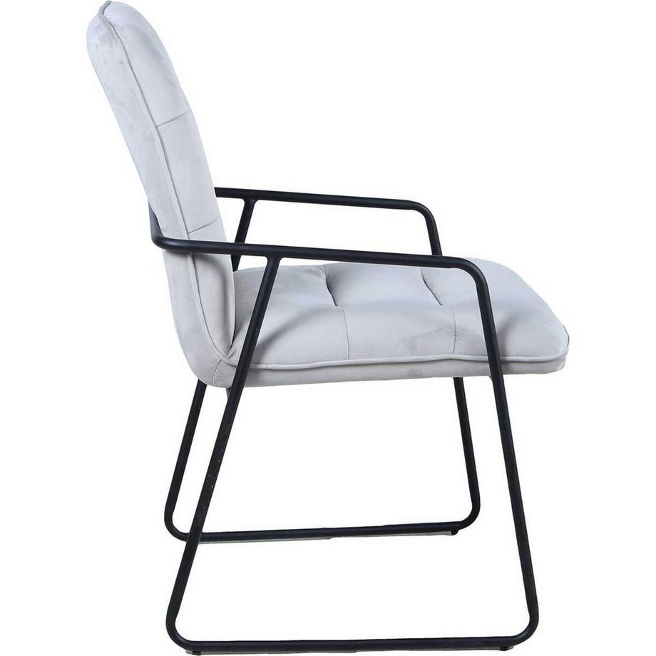 mutoni Poltrona Luneta grigio chiaro (set di 2)  