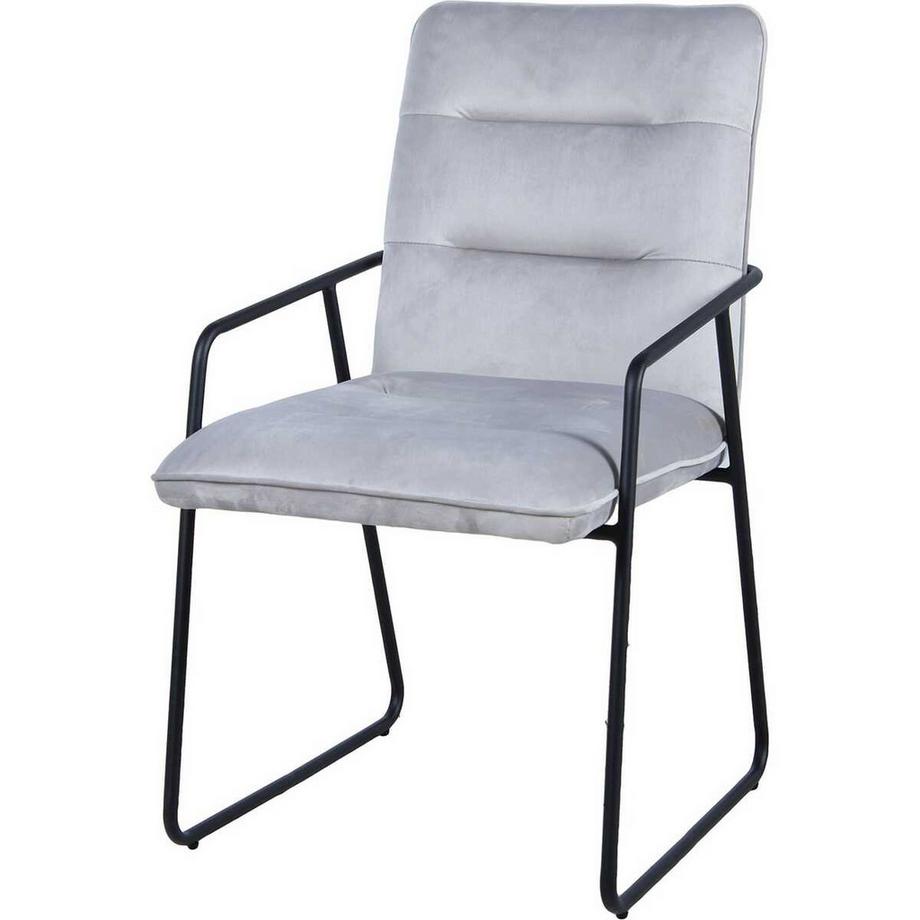 mutoni Poltrona Luneta grigio chiaro (set di 2)  