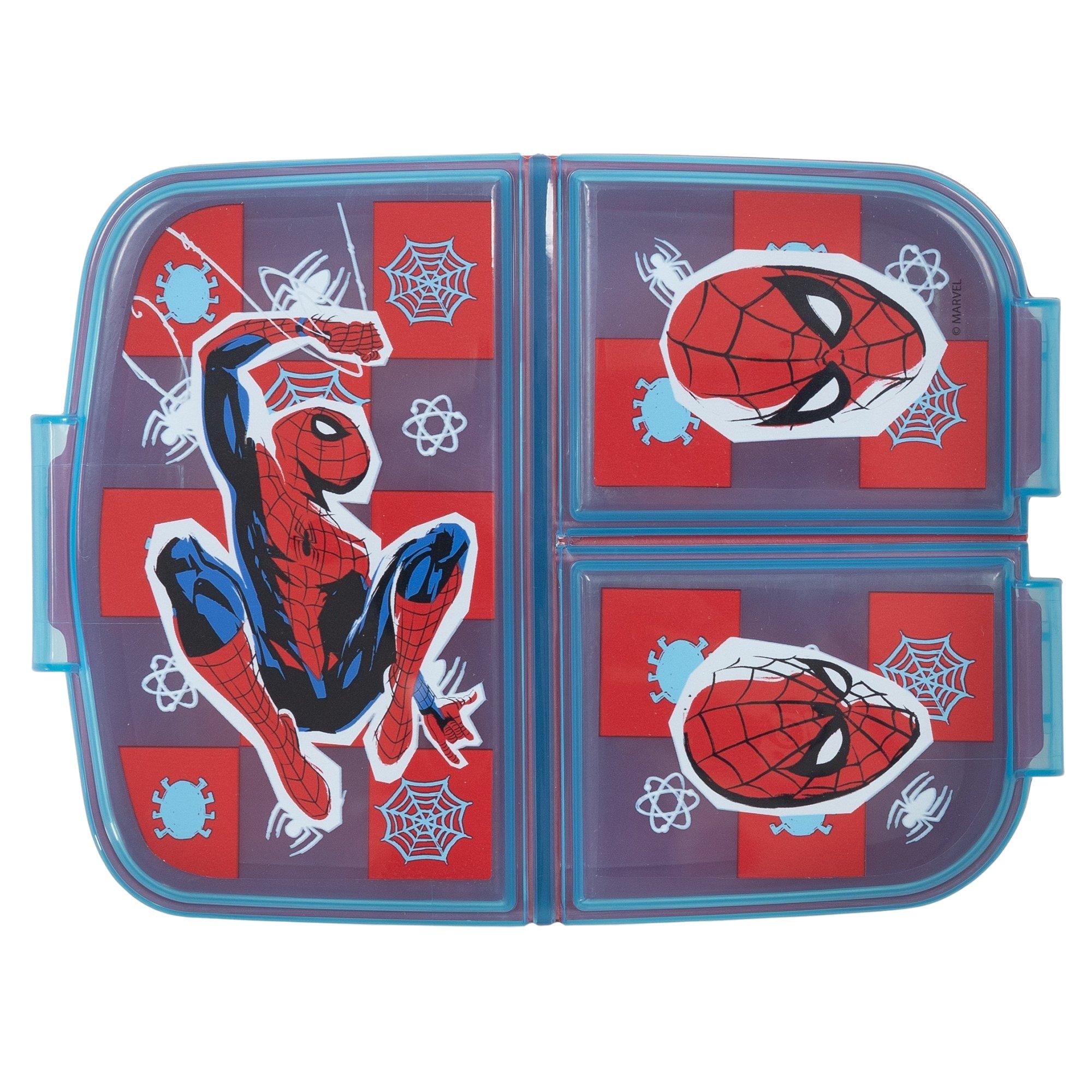 Stor Spiderman Lunchbox mit mehreren Fächern  