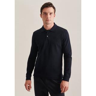 Seidensticker  Polo Slim Fit Manche longue Uni 