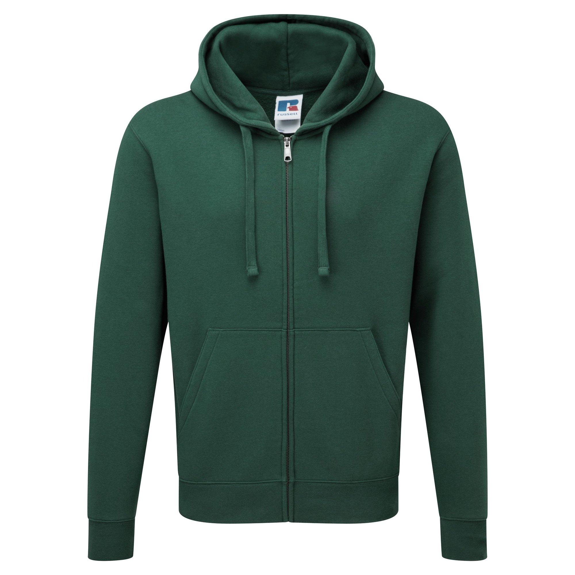 Image of Authentic Full Zip Kapuzenpullover Herren Grün L