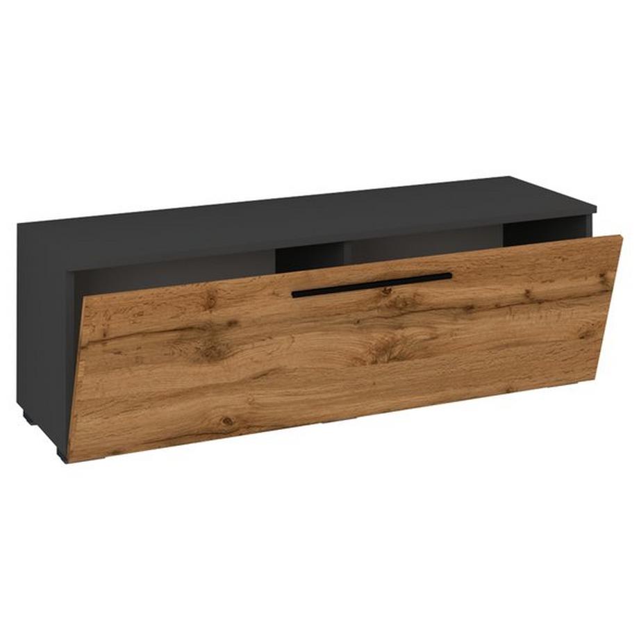 VCM TV Möbel | Lowboard | Fernsehschrank mit breiter Klapptür | Maße H. 39 x B. 115 x T. 40 cm | Fernseh Möbel – Arila M  