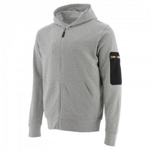 Caterpillar  Hoodie mit durchgehendem Reißverschluss Schlaufe hinten 