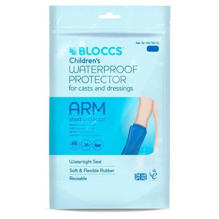 Bloccs  Wasserschutz für Gips und Verband, Bad und Dusche, wasserdicht und beständig, Kinder 