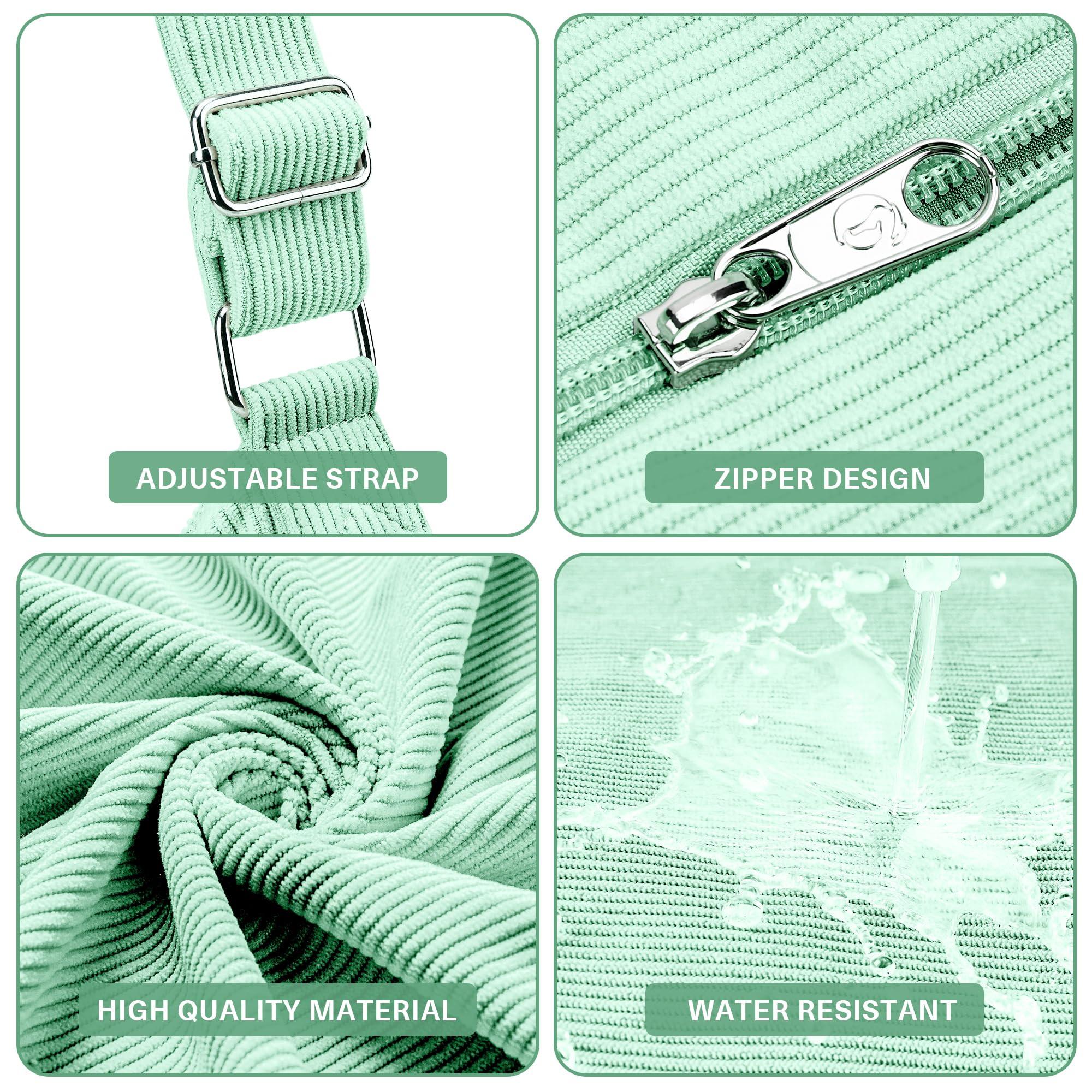 Only-bags.store Kordtasche Umhängetasche mit Reißverschluss Wasserdichter Shopper  