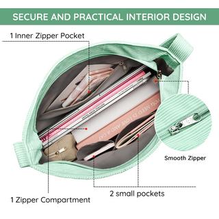 Only-bags.store Kordtasche Umhängetasche mit Reißverschluss Wasserdichter Shopper  