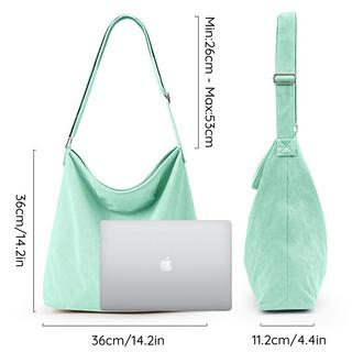 Only-bags.store Kordtasche Umhängetasche mit Reißverschluss Wasserdichter Shopper  
